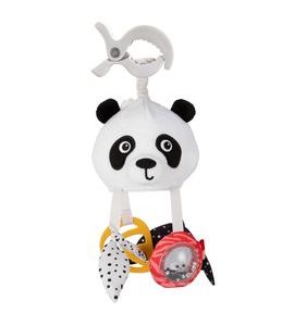 CANPOL BABIES SENZORICKÁ ZÁVĚSNÁ CESTOVNÍ HRAČKA PANDA S KLIPEM BABIESBOO - HRAČKY K ZAVĚŠENÍ - PRO DĚTI