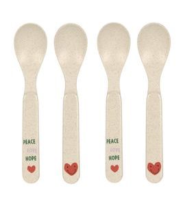 LÄSSIG SPOON SET PP/CELLULOSE HAPPY RASCALS HEART LAVENDER - LŽIČKY A PŘÍBORY - KRMENÍ