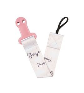 CANPOL BABIES STUŽKA NA DUDLÍK S KLIPEM BONJOUR PARIS RŮŽOVÁ - ŠIDÍTKA A DOPLŇKY - KRMENÍ