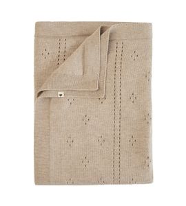 BIBS PLETENÁ DÍRKOVANÁ DEKA Z BIO BAVLNY - DĚTSKÉ DEKY PRO MIMINKA - SPINKÁNÍ