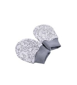 ENIE BABY NOVOROZENECKÉ RUKAVIČKY VEL. 62-68 GREY LEAVES - RUKAVIČKY, ŠÁTKY, NÁKRČNÍKY - PRO DĚTI