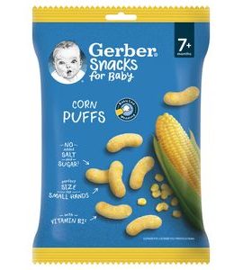 GERBER SNACKS KUKUŘIČNÉ KŘUPKY 28 G - TYČINKY/SUŠENKY - KRMENÍ