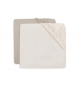 JOLLEIN PROSTĚRADLO NAPÍNACÍ 40/50 X 80/90 CM 2 KS OATMEAL/SAND - PROSTĚRADLA - SPINKÁNÍ
