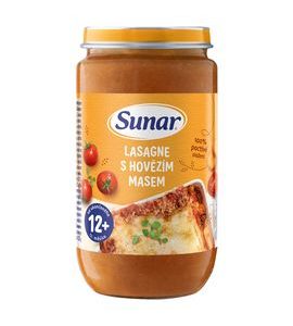 SUNAR PŘÍKRM LASAGNE S HOVĚZÍM MASEM 12M+ 235G - MASO/ZELENINA - KRMENÍ