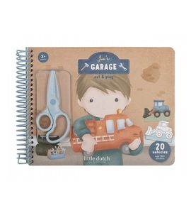 LITTLE DUTCH KNIHA S VYSTŘIHOVACÍMI AUTY JIM - VÝTVARNÉ POMŮCKY A HRAČKY - PRO DĚTI
