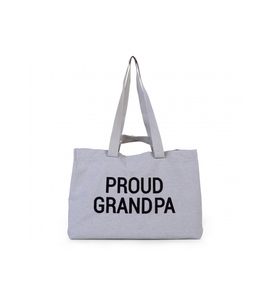 CHILDHOME CESTOVNÍ TAŠKA GRANDPA CANVAS GREY - PŘEBALOVACÍ TAŠKY - KOČÁRKY A PŘÍSLUŠENSTVÍ