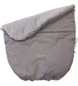 PINKIE ZATEPLENÁ STAHOVACÍ DEKA PINKIE FUR GREY - NÁNOŽNÍKY - KOČÁRKY A PŘÍSLUŠENSTVÍ