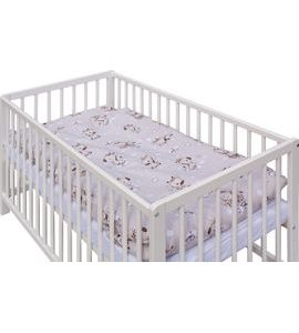 SCARLETT DĚTSKÁ POSTÝLKA S KOMPLETNÍ VÝBAVOU SCARLETT FIKI 120 X 60 CM - BÉŽOVÁ - DŘEVĚNÉ POSTÝLKY - SPINKÁNÍ