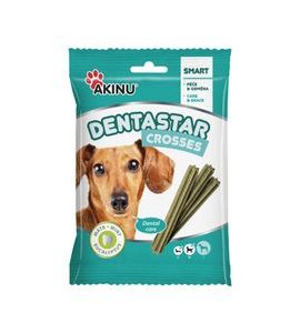 AKINU DENTASTAR MINI PRO MALÉ A STŘEDNÍ PSY 7 KS - DENTÁLNÍ PAMLSKY PRO PSY - CHOVATELSKÉ POTŘEBY MALVÍKZOO