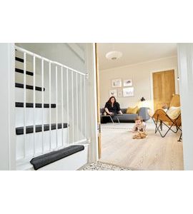 BABY DAN OTVOROVÁ ZÁBRANA BABYDAN EMMA KOV BÍLÁ 56,5-81,5 CM, ŠROUBOVACÍ - BEZPEČNOST DĚTÍ V DOMÁCNOSTI - KOUPÁNÍ A ZDRAVÍ