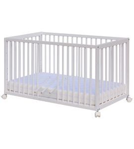 SCARLETT DĚTSKÁ POSTÝLKA SCARLETT KOMBI - BÍLÁ (BUK) - VYNDAVACÍ PŘÍČKY - 120 X 60 CM - DŘEVĚNÉ POSTÝLKY - SPINKÁNÍ