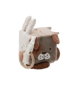 JOLLEIN KOSTKA TEXTILNÍ ANIMAL FRIENDS - HRAČKY K ZAVĚŠENÍ - PRO DĚTI