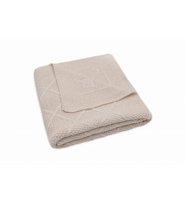 JOLLEIN DEKA 75X100CM CHECK KNIT OATMEAL - DĚTSKÉ DEKY PRO MIMINKA - SPINKÁNÍ