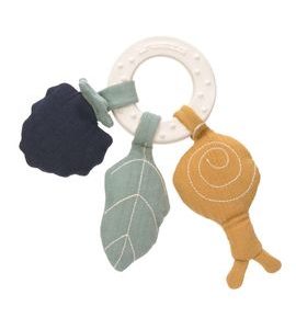 LÄSSIG TEETHER RING NATURAL RUBBER SNAIL - KOUSÁTKA - PRO DĚTI