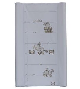 SCARLETT PŘEBALOVACÍ PODLOŽKA S KAPSOU OSLÍK 80X50CM BÍLÁ - PŘEBALOVACÍ PODLOŽKY - PŘEBALOVÁNÍ