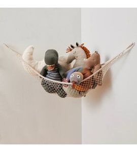 3 SPROUTS HAMAKA NA HRAČKY BEIGE - BOXY NA HRAČKY - SPINKÁNÍ