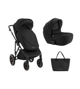 KIKKABOO KOČÁREK THEA 2V1 BLACK 2024 - DVOJKOMBINACE - KOČÁRKY A PŘÍSLUŠENSTVÍ