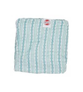 LODGER DREAMER MUSLIN STRIPE XANDU SILT GREEN 120 X 120 CM - DĚTSKÉ DEKY PRO MIMINKA - SPINKÁNÍ