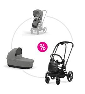 CYBEX PRIAM 4.0 SET PODVOZEK MATT BLACK + SPORTOVNÍ SEZENÍ + KORBA 2025 - DVOJKOMBINACE - KOČÁRKY A PŘÍSLUŠENSTVÍ