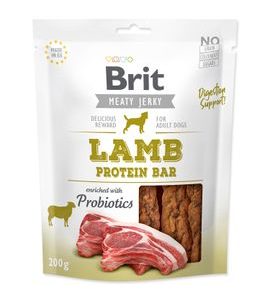 BRIT JERKY LAMB PROTEIN BAR 200 G - SUŠENÉ PAMLSKY PRO PSY - CHOVATELSKÉ POTŘEBY MALVÍKZOO