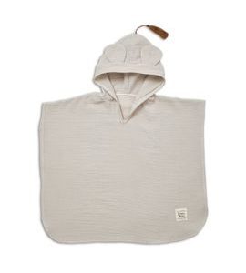 FUNNABABY MUŠELÍNOVÉ PONČO SAND BEIGE - OSUŠKY A DĚTSKÉ ŽUPANY - KOUPÁNÍ A ZDRAVÍ