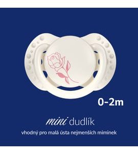LOVI MINI DUDLÍK SILIKONOVÝ DYNAMICKÝ PETITE ROSE 0-2M 2KS HOLKA - ŠIDÍTKA A DOPLŇKY - KRMENÍ