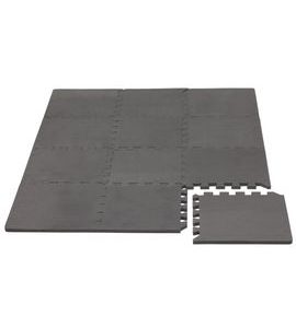 RIALTO BABY HRACÍ PODLOŽKA PUZZLE S OKRAJEM COOL GRAY 92X122 CM - HRACÍ PODLOŽKY NA ZEM - SPINKÁNÍ