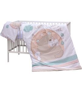 SCARLETT DĚTSKÁ POSTÝLKA S KOMPLETNÍ VÝBAVOU SCARLETT 120 X 60 CM - ERI - DŘEVĚNÉ POSTÝLKY - SPINKÁNÍ