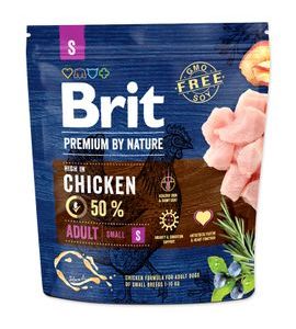 BRIT PREMIUM BY NATURE ADULT S 1KG - GRANULE PRO PSY - CHOVATELSKÉ POTŘEBY MALVÍKZOO