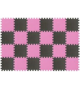 RIALTO BABY HRACÍ PODLOŽKA PUZZLE PINK GRAY 180X120CM - HRACÍ PODLOŽKY NA ZEM - SPINKÁNÍ