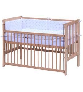 SCARLETT POSTÝLKA 120X60CM S KOMPLETNÍ VÝBAVOU SCARLETT HVĚZDIČKA BÉŽOVÁ - DŘEVĚNÉ POSTÝLKY - SPINKÁNÍ