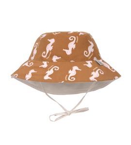 LÄSSIG SPLASH SUN PROTECTION BUCKET HAT SEAHORSE CARAMEL - ČEPIČKY A KLOBOUČKY - PRO DĚTI