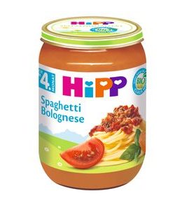 HIPP BIO ŠPAGETY V BOLOŇSKÉ OMÁČCE - MASO/ZELENINA - KRMENÍ