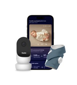OWLET DREAM DUO – CHYTRÁ PONOŽKA OWLET DREAM SOCK & KAMERA OWLET CAM 2 - MONITORY DECHU - SPINKÁNÍ