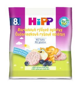 HIPP BIO BORŮVKOVÉ RÝŽOVÉ OPLATKY - TYČINKY/SUŠENKY - KRMENÍ