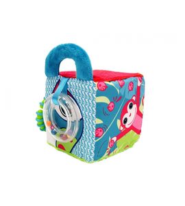 LUDI KOSTKA TEXTILNÍ S AKTIVITAMI JUNGLE - HRAČKY PRO NEJMENŠÍ - PRO DĚTI