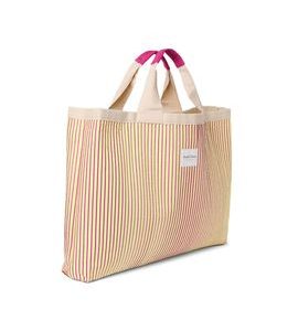 STUDIO NOOS POPLIN BEACH BAG PLÁŽOVÁ TAŠKA BUTTER YELLOW STRIPPED - DOPLŇKY - PRO MAMINKY