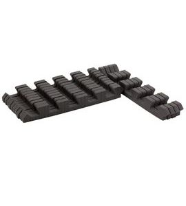 RIALTO BABY SADA OKRAJŮ PRO PĚNOVÉ PUZZLE COOL GRAY 120X90CM - HRACÍ PODLOŽKY NA ZEM - SPINKÁNÍ