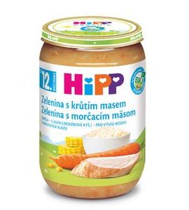 HIPP BIO ZELENINA S KRŮTÍM MASEM - MASO/ZELENINA - KRMENÍ