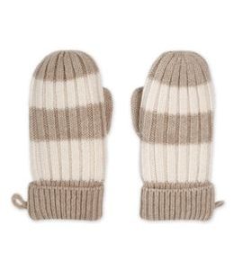 LODGER RUKAVICE STRIPE MERINO BEIGE VEL. 1 - 2 ROKY - RUKAVIČKY, ŠÁTKY, NÁKRČNÍKY - PRO DĚTI