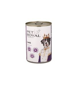 PET ROYAL KONZERVA PRO PSY JEHNĚČÍ 400G - KONZERVY PRO PSY - CHOVATELSKÉ POTŘEBY MALVÍKZOO