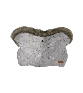 KIKKABOO RUKAVICE NA KOČÁREK DREAMY FIELDS GREY - RUKÁVNÍKY NA KOČÁREK - KOČÁRKY A PŘÍSLUŠENSTVÍ