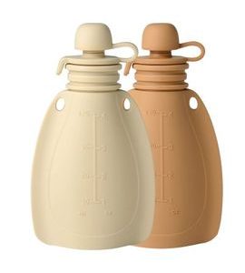 MININOR SILIKONOVÁ KAPSIČKA 2 KS SOFT RABBIT/ROE DEER - KAPSIČKY NA JÍDLO - KRMENÍ