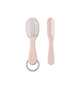 BEABA DĚTSKÝ KARTÁČ A HŘEBEN OLD PINK - HŘEBÍNKY A KARTÁČKY - KOUPÁNÍ A ZDRAVÍ