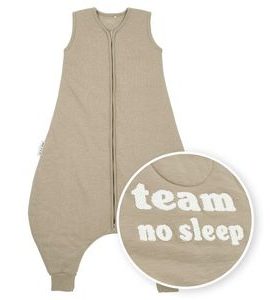 MEYCO JUMPER 80 CM SLUB TEAM NO SLEEP - TAUPE/OFFWHITE - SPACÍ PYTLE - SPINKÁNÍ