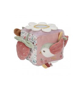 LITTLE DUTCH KOSTKA TEXTILNÍ S AKTIVITAMI FAIRY GARDEN - SENZORICKÉ HRAČKY - PRO DĚTI