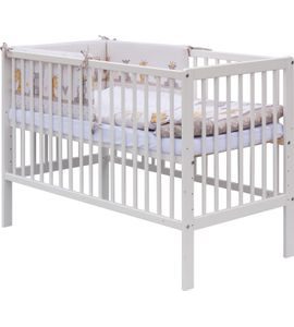 SCARLETT POSTÝLKA 120X60CM S KOMPLETNÍ VÝBAVOU NEBULA BÉŽOVÁ - DŘEVĚNÉ POSTÝLKY - SPINKÁNÍ