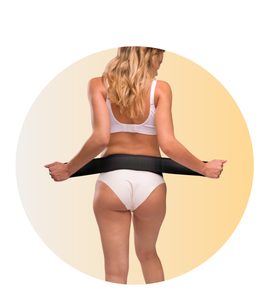 CARRIWELL TĚHOTENSKÝ NASTAVITELNÝ PODPŮRNÝ PÁS - ČERNÝ - BŘIŠNÍ PÁSY - PRO MAMINKY