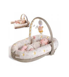 TAF TOYS HNÍZDO PRO MIMINKO S HRAZDOU LITTLE EXPLORER - HNÍZDEČKA - SPINKÁNÍ