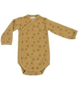 LODGER ROMPER LONG SLEEVES PRINT RIB HONEY VEL. 68 - BODY - PRO DĚTI